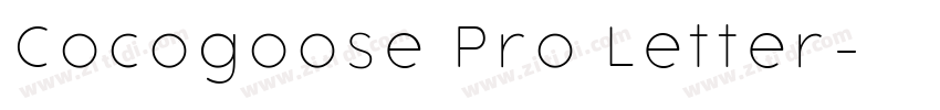 Cocogoose Pro Letter字体转换